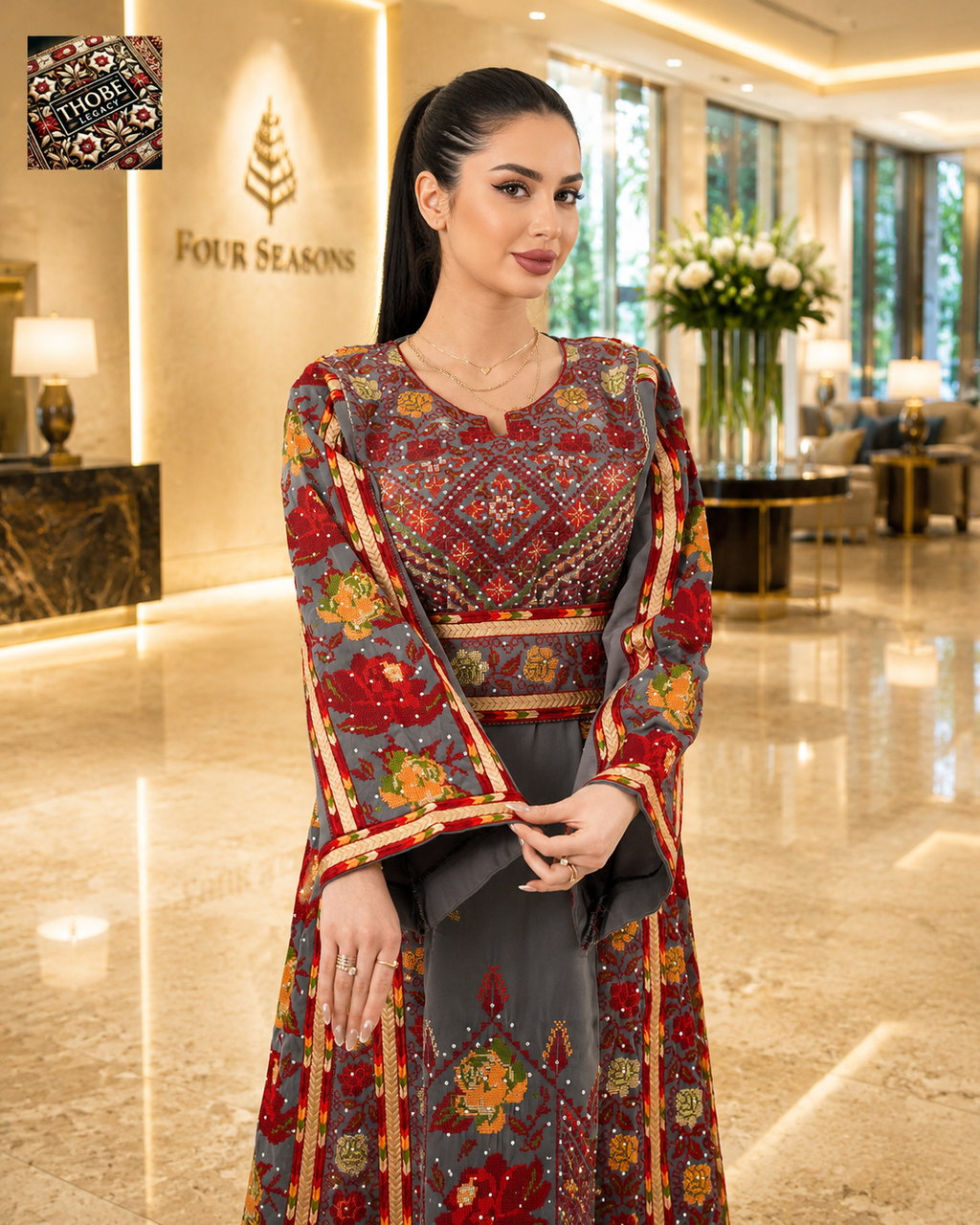 Layale Thobe Grey