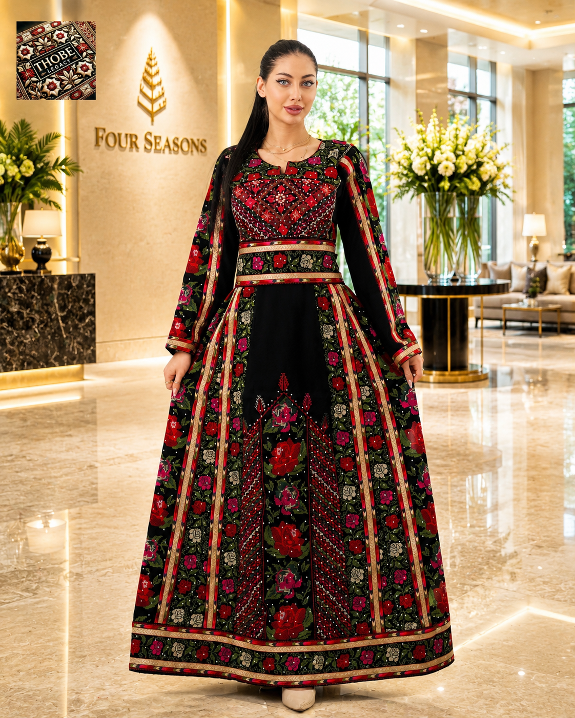 Layale Thobe Black