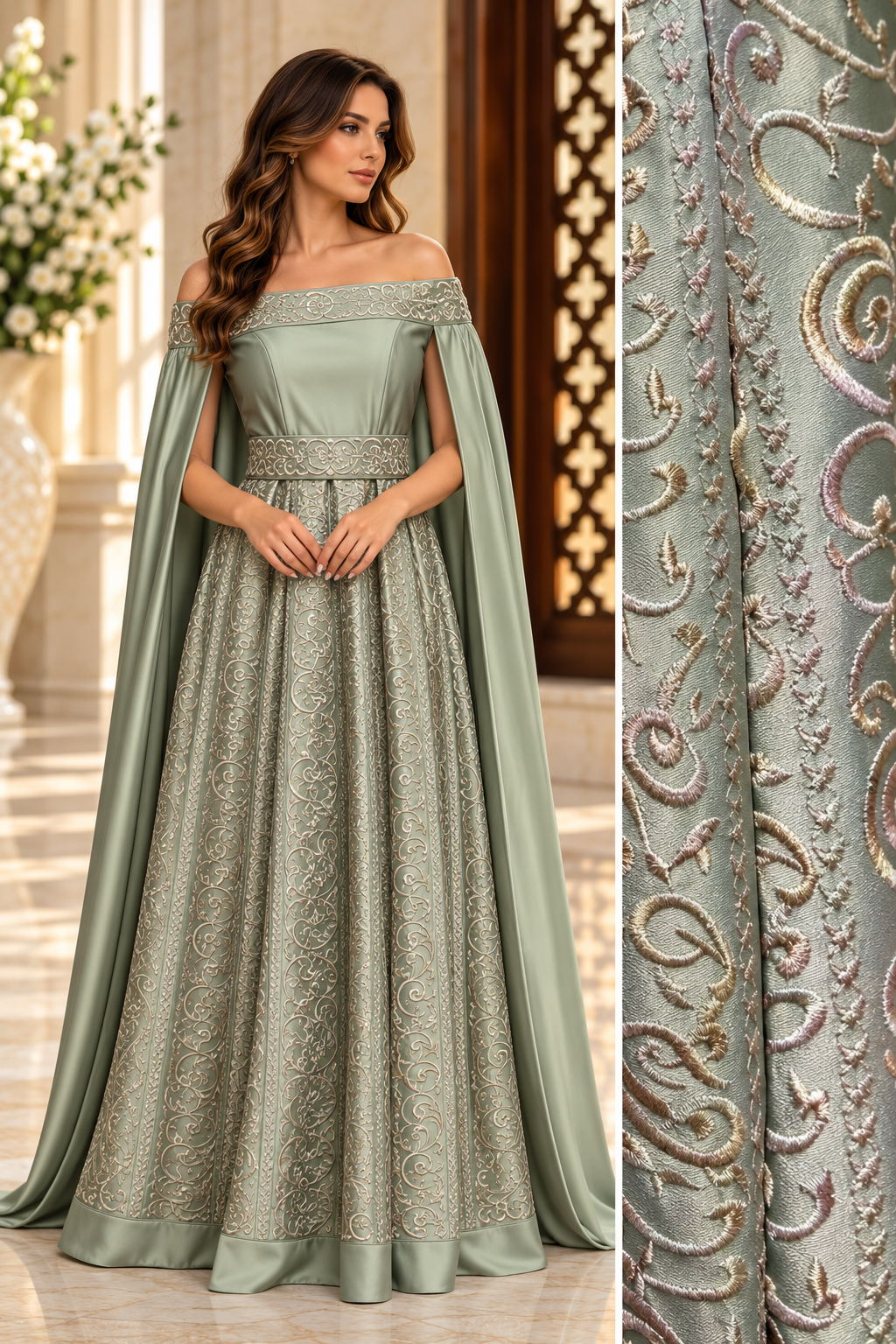 Hamsa Calligraphy Dress