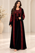 Layali Velvet Thobe & Abaya Set