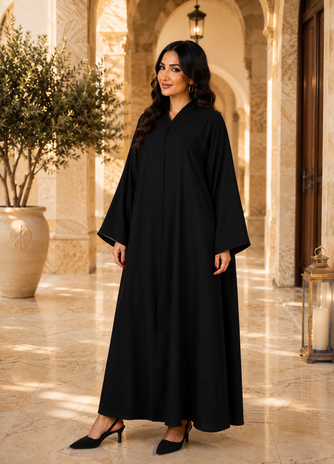 Midnight Blush Abaya