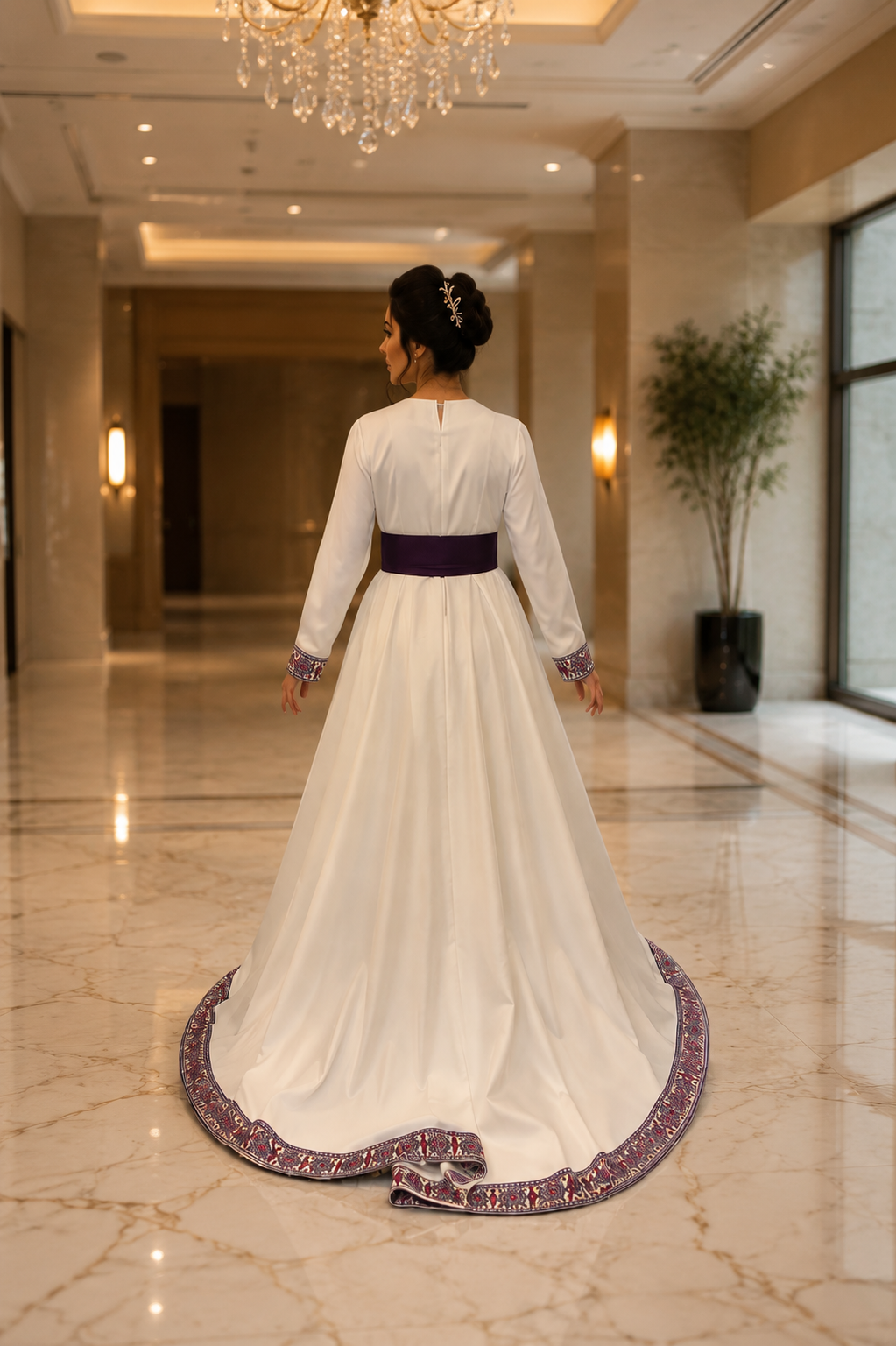 Qamar Tatreez Gown