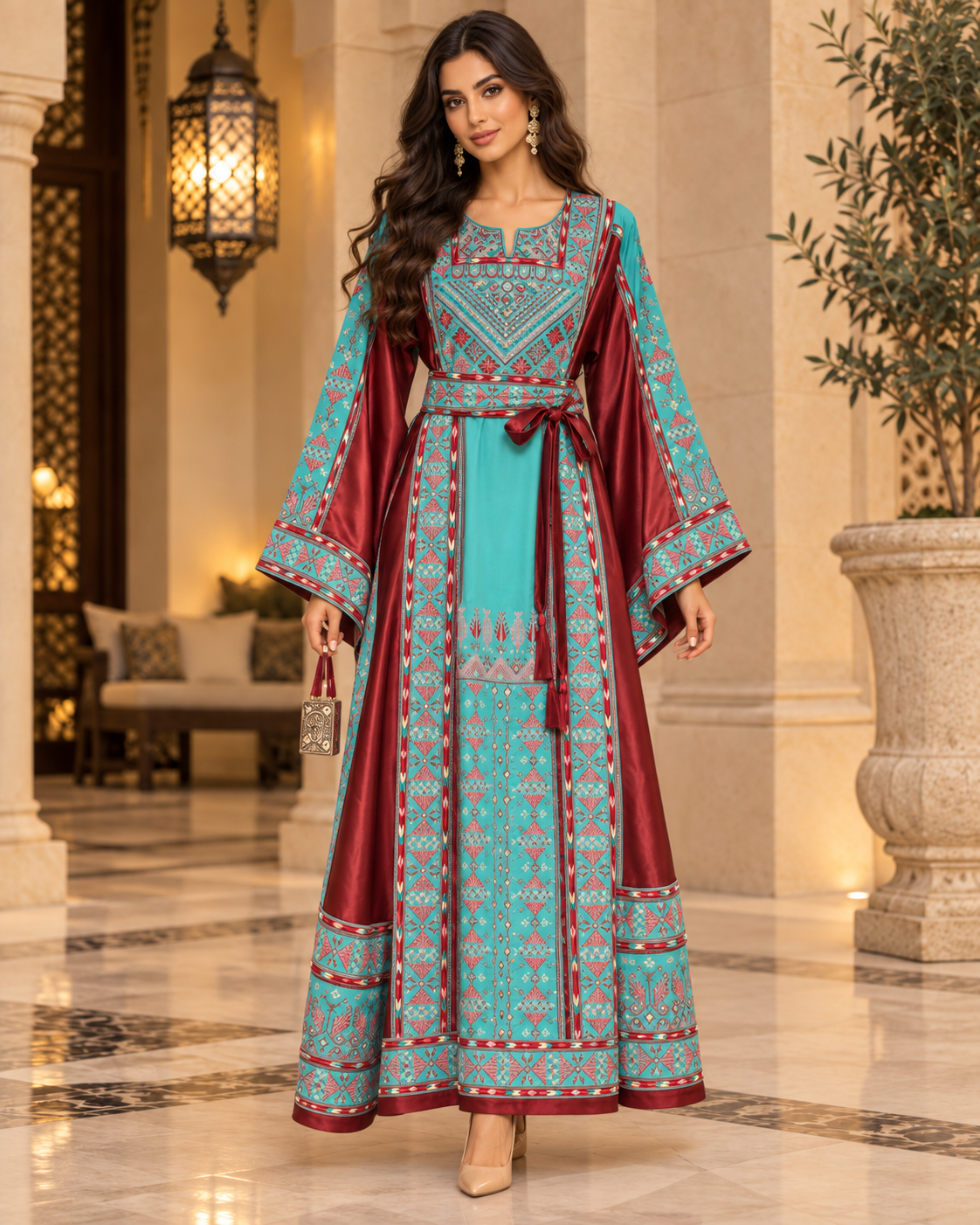 Turquoise Heritage Thobe