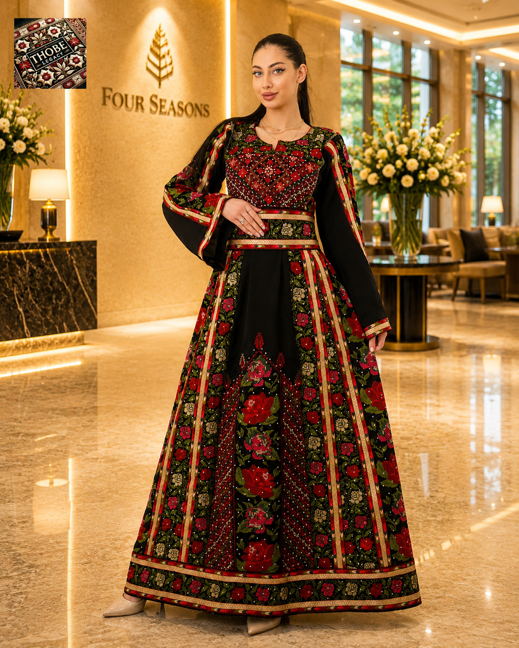 Layale Thobe Black