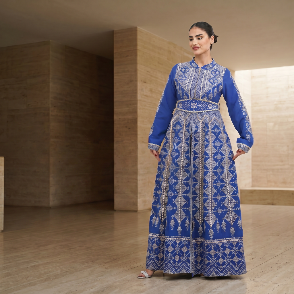 Jadayel Qaftan Royal Blue