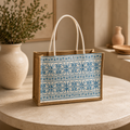 The signature Blue Tatreez Tote