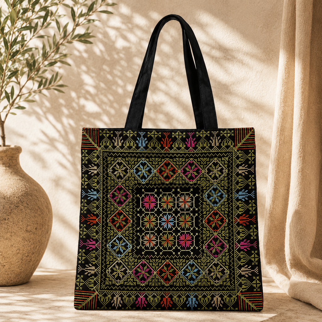 Bloom Tote Bag Pistachio