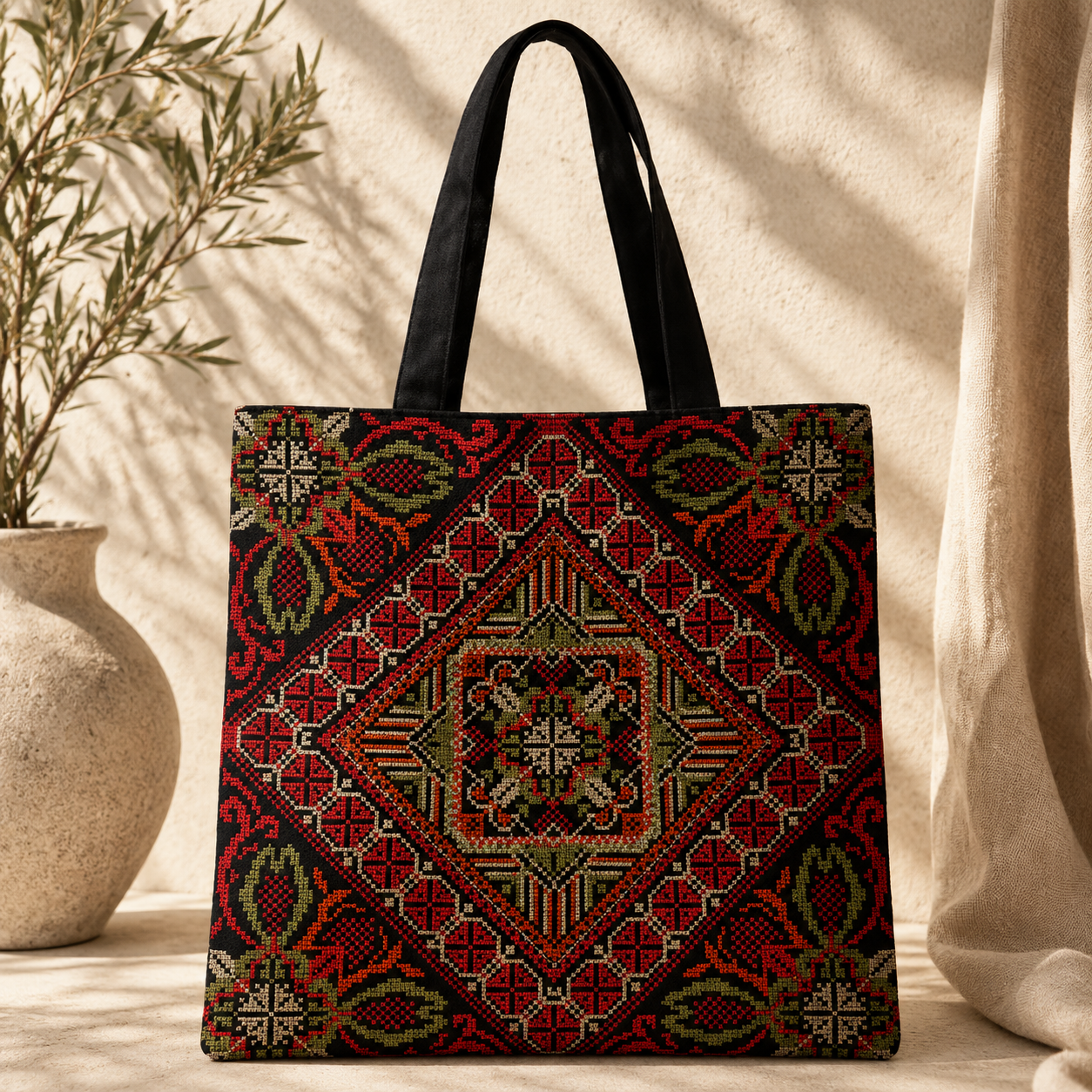 Bloom Tote Bag Green
