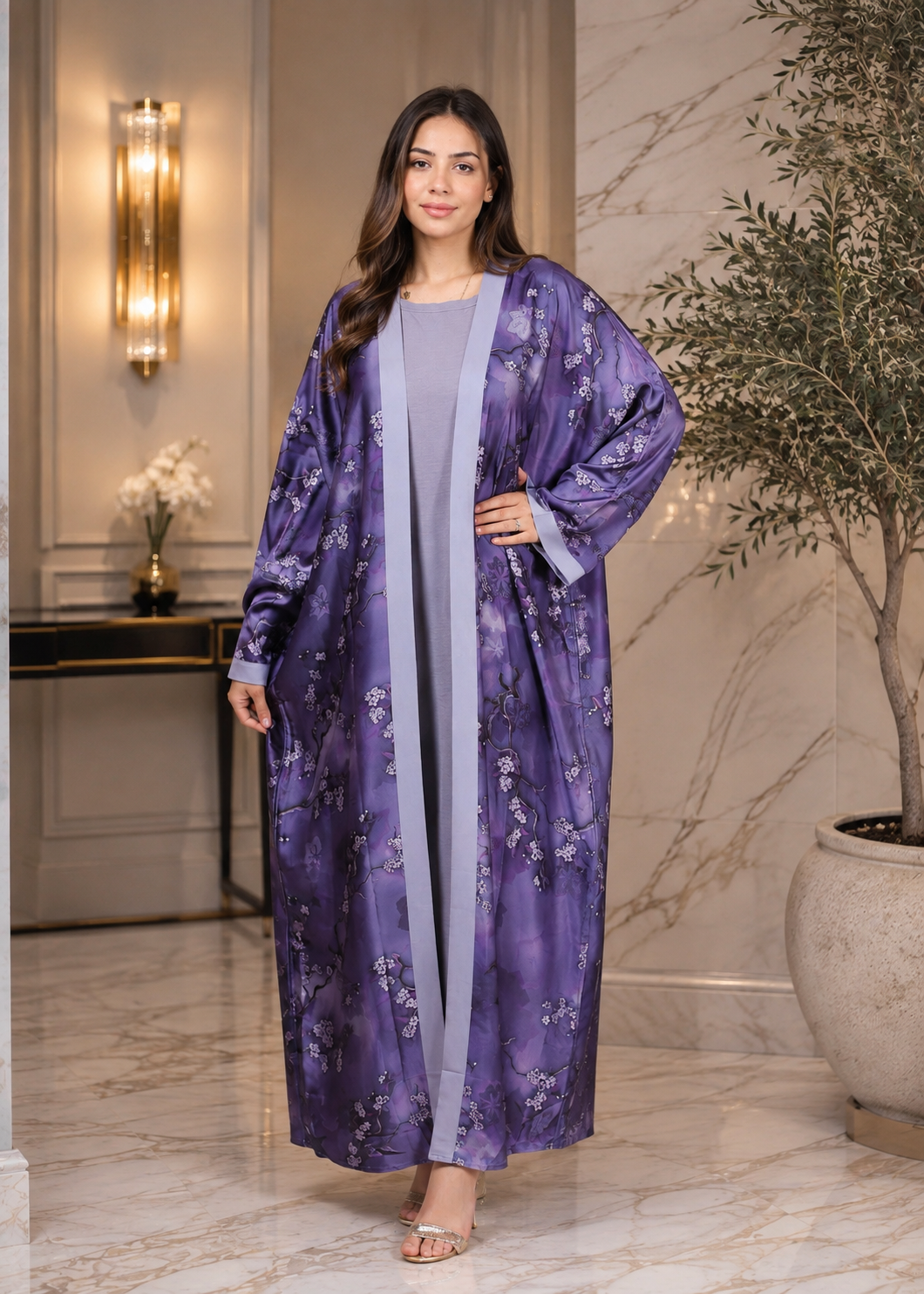 Sakura Flow Abaya