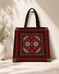 Bloom Tote Bag Beige Tatreez