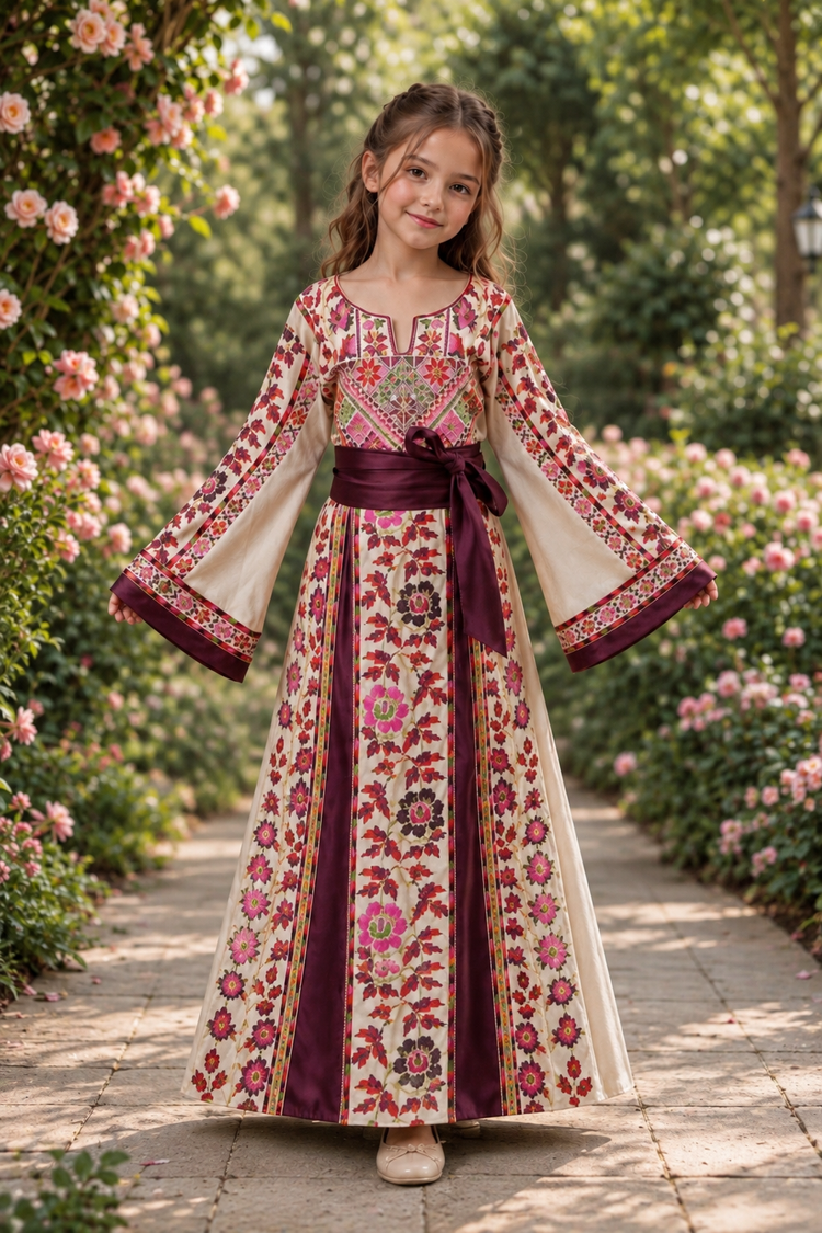 Floral Kids Thobe