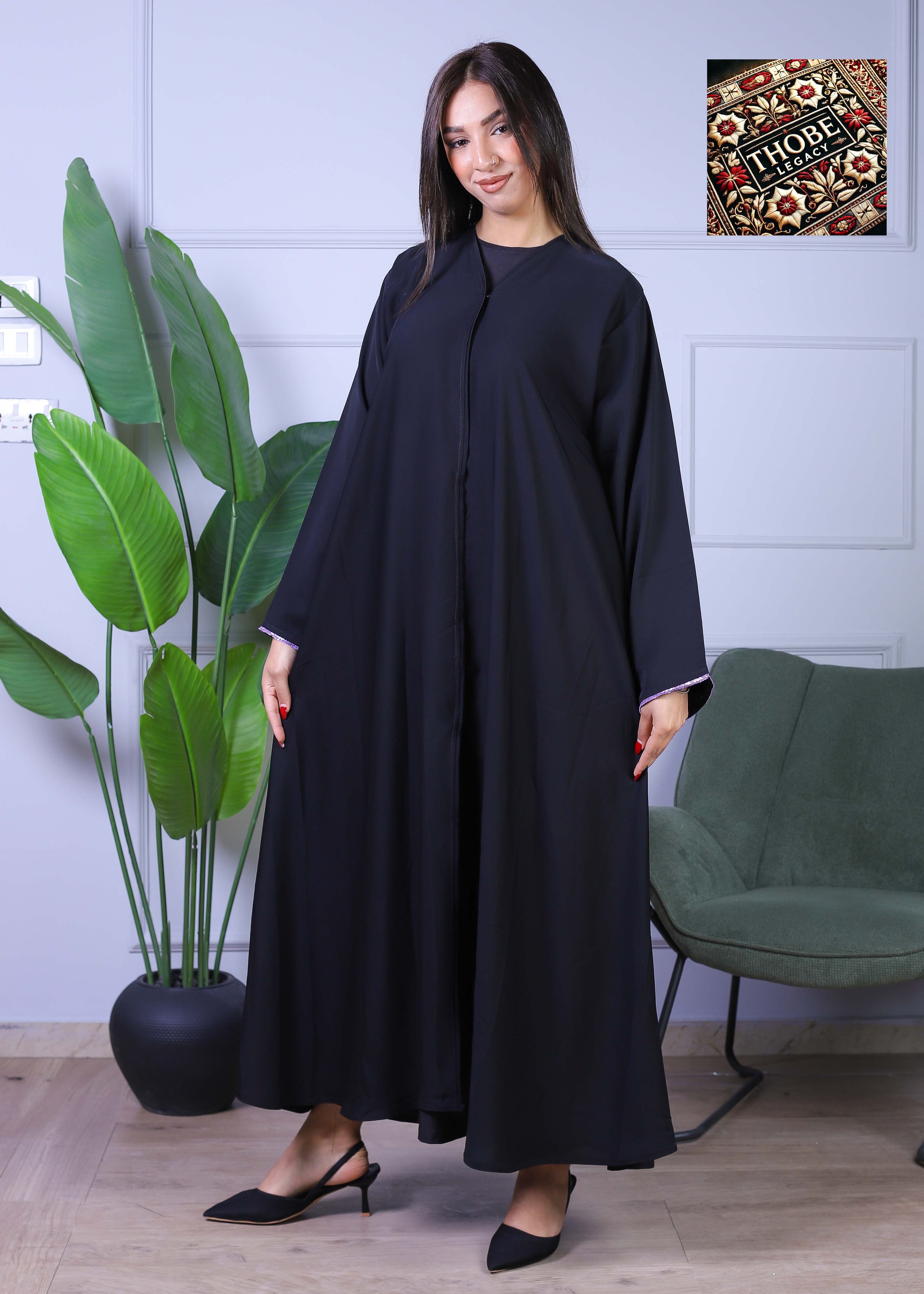 Midnight Iris Abaya