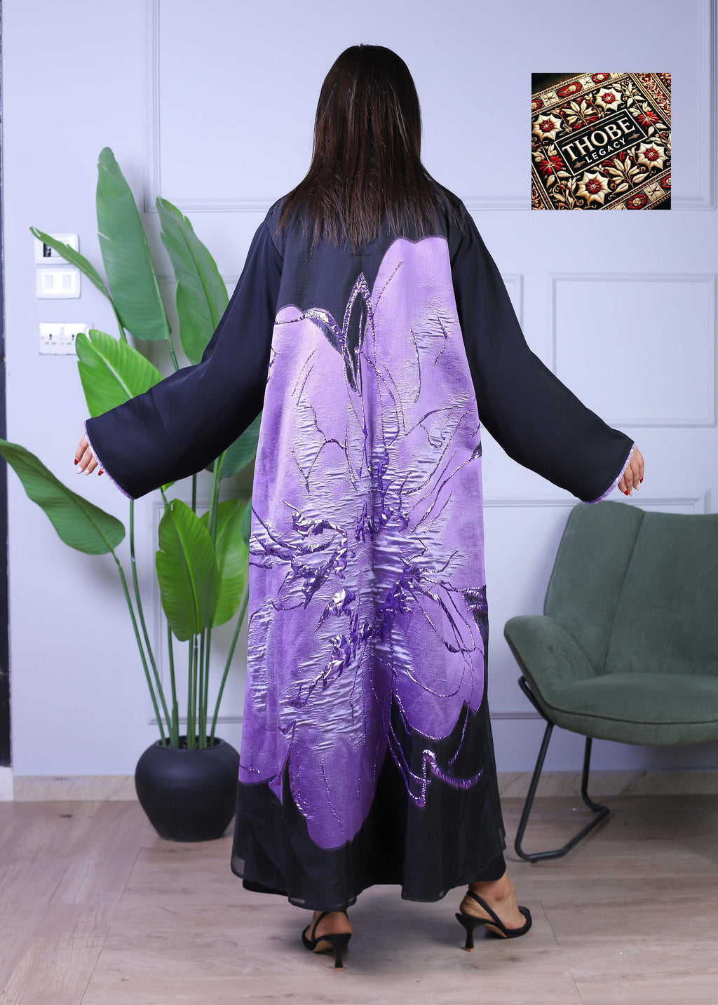 Midnight Iris Abaya