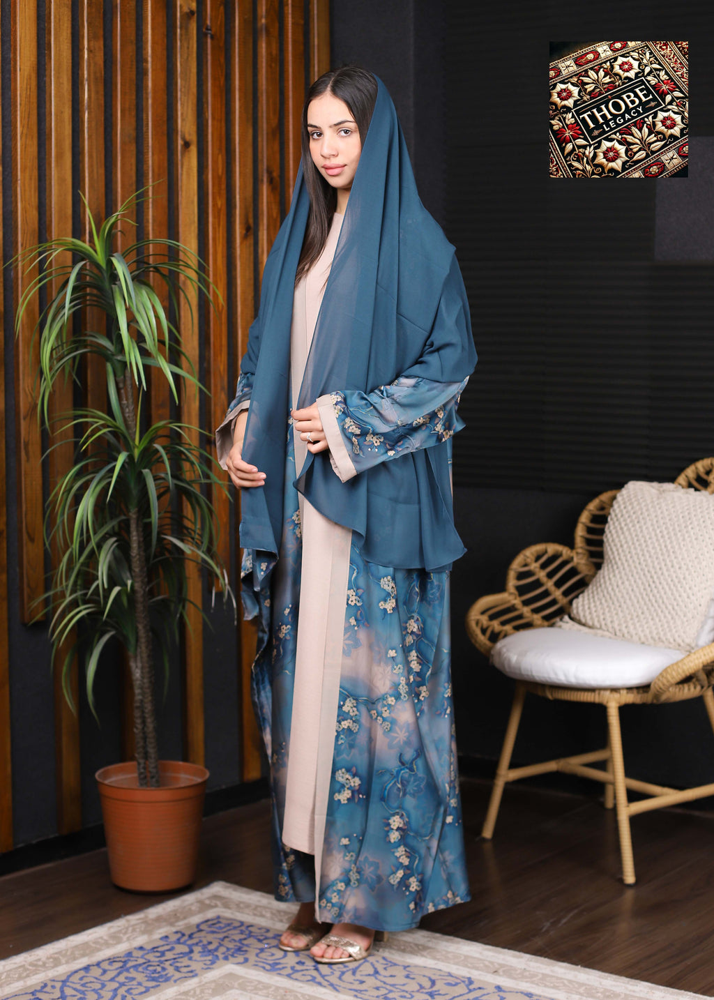 Sakura Flow Abaya