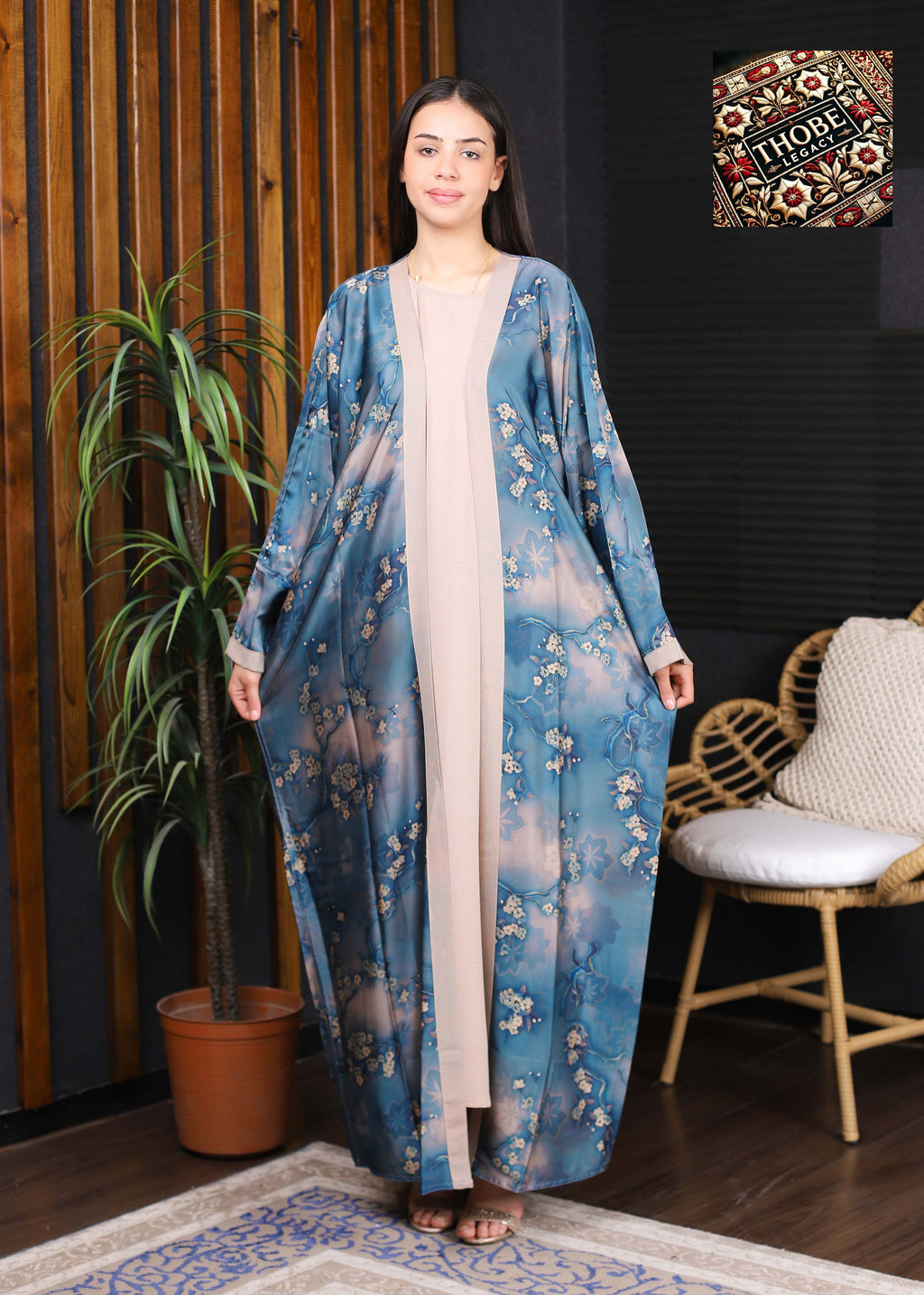 Sakura Flow Abaya