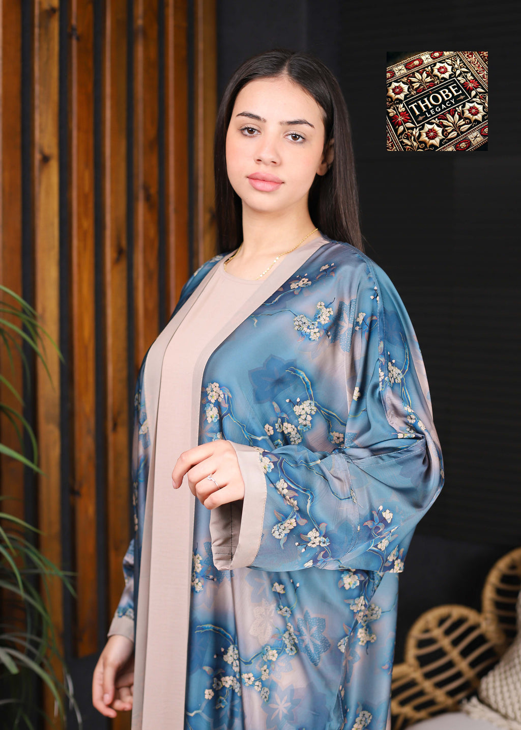 Sakura Flow Abaya