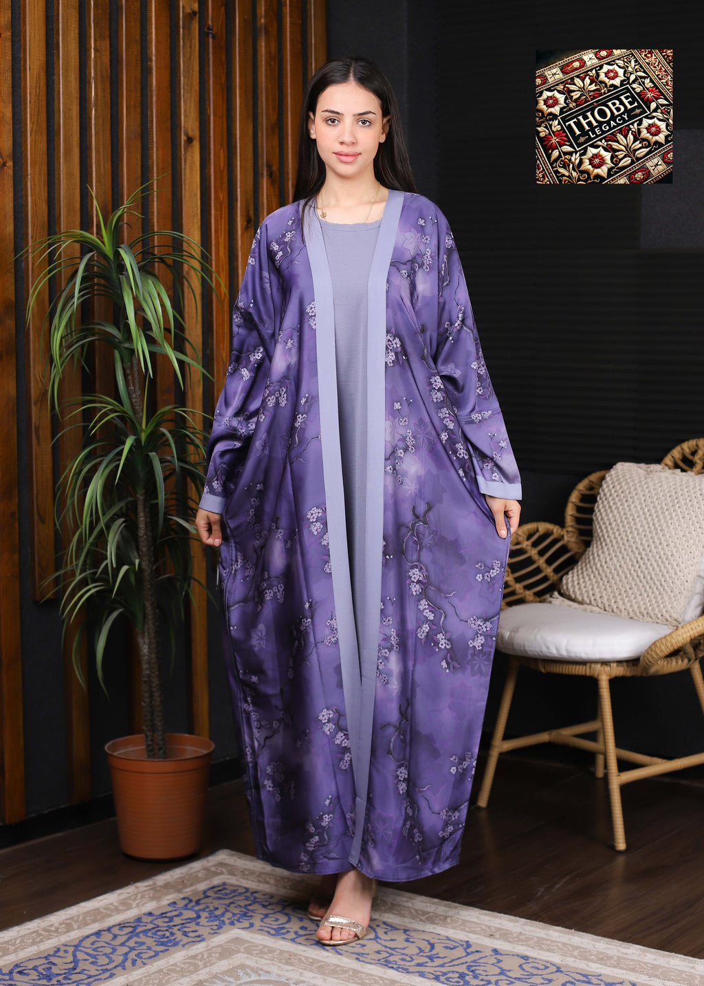 Sakura Flow Abaya