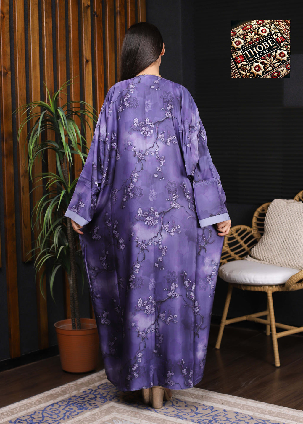 Sakura Flow Abaya