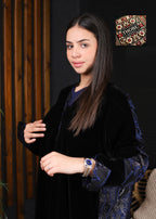 Midnight Azure Abaya