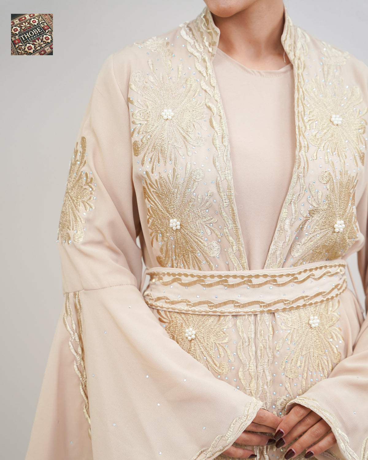Thurayya Abaya Beige