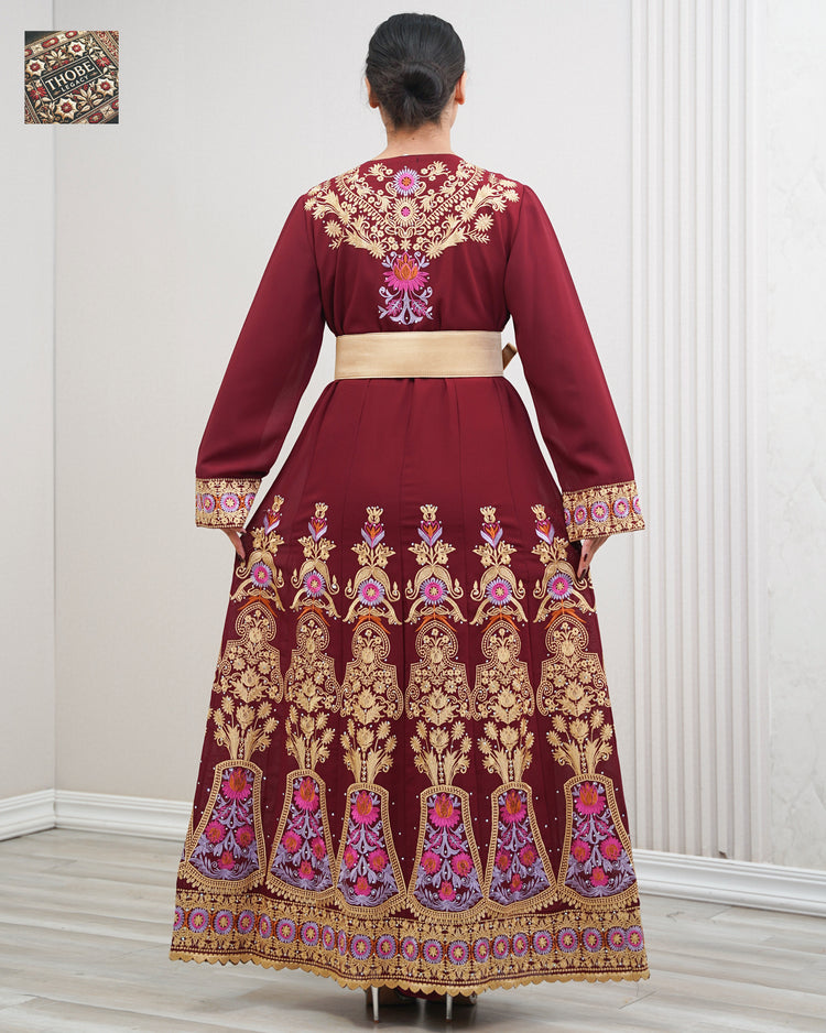 Qaftan Tulip Burgundy