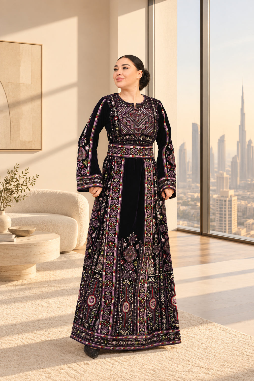 Lujain Velvet Thobe