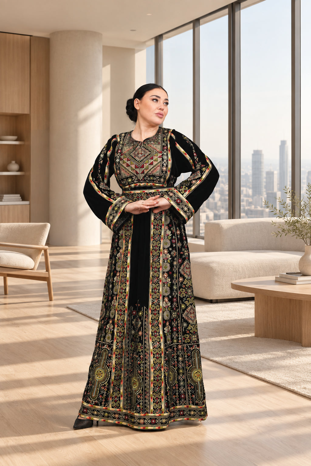 Lujain Velvet Thobe