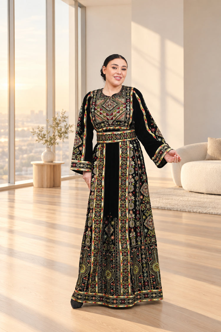 Lujain Velvet Thobe