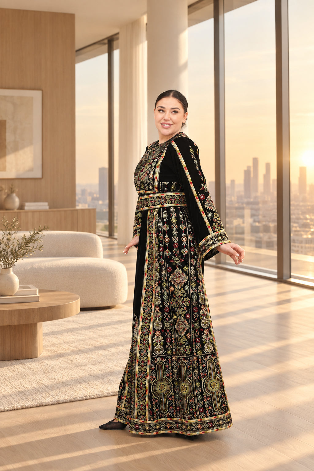Lujain Velvet Thobe