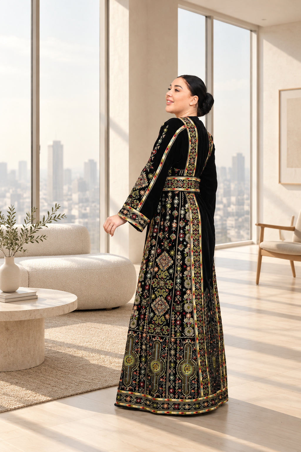 Lujain Velvet Thobe