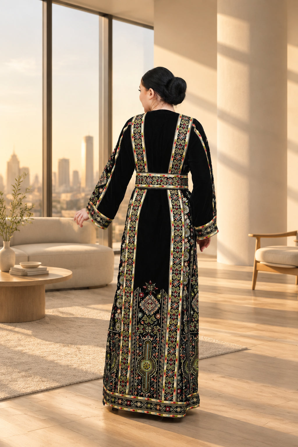 Lujain Velvet Thobe