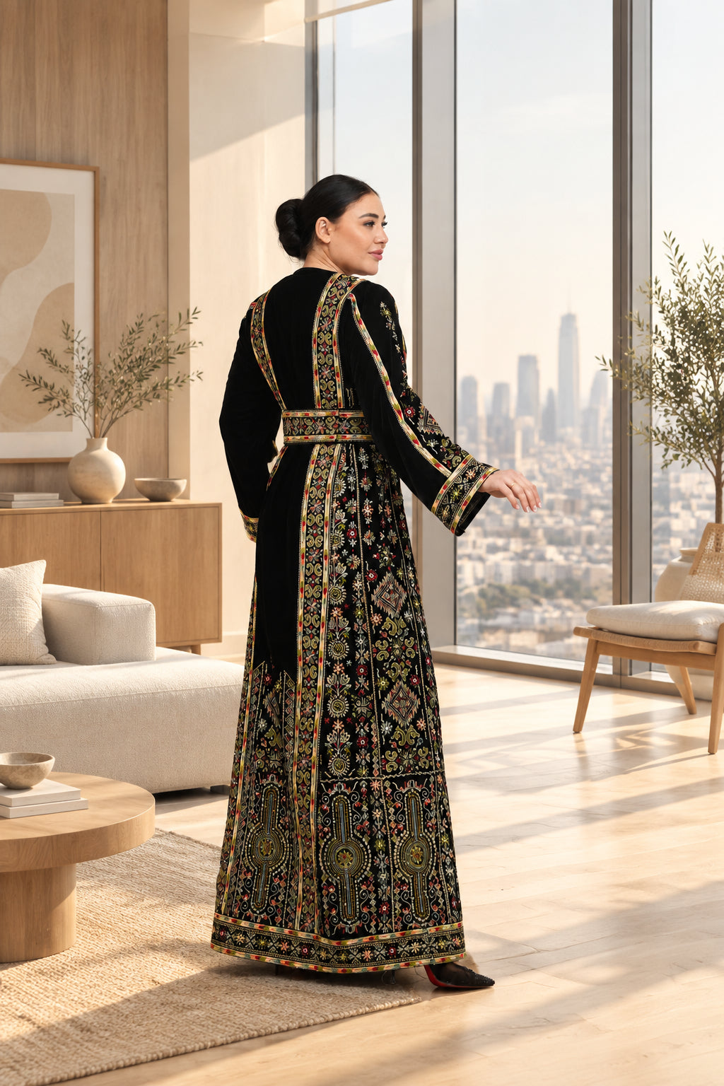 Lujain Velvet Thobe