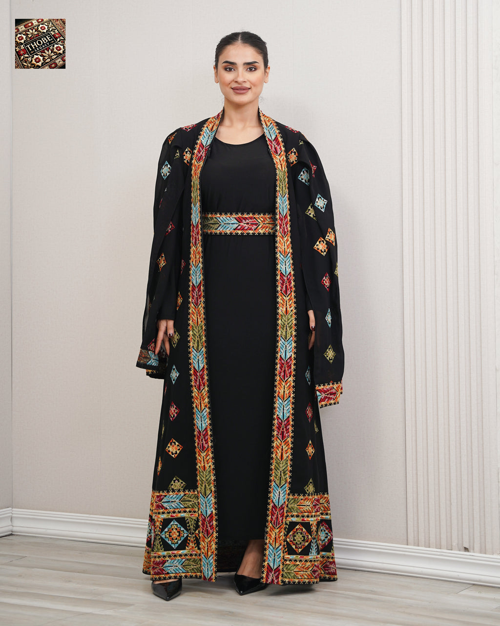 Zakhrafa Noir Abaya