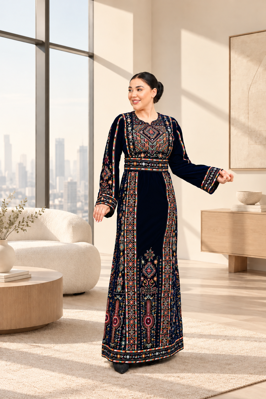 Lujain Velvet Thobe