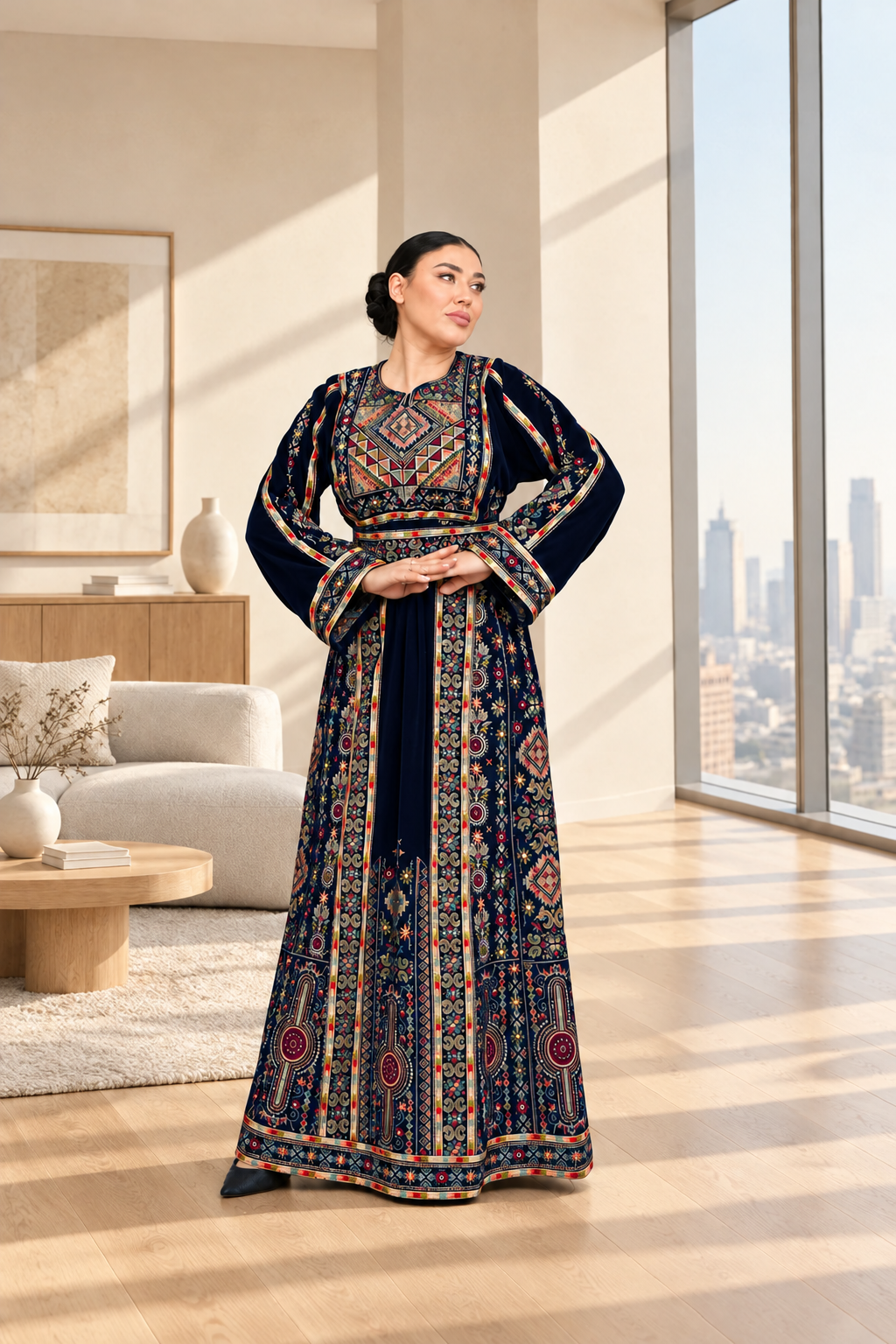 Lujain Velvet Thobe