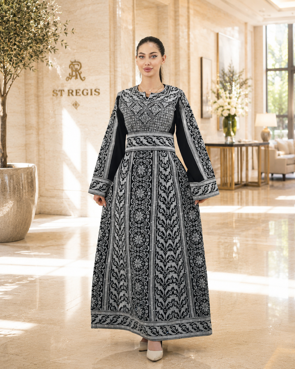Bloom Thobe Silver