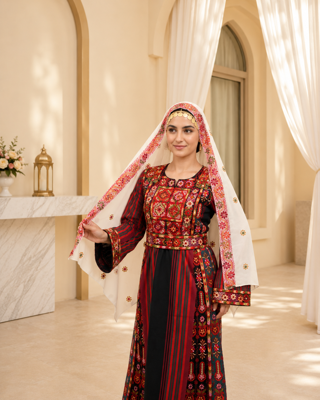 Fulla Embroidered Veil