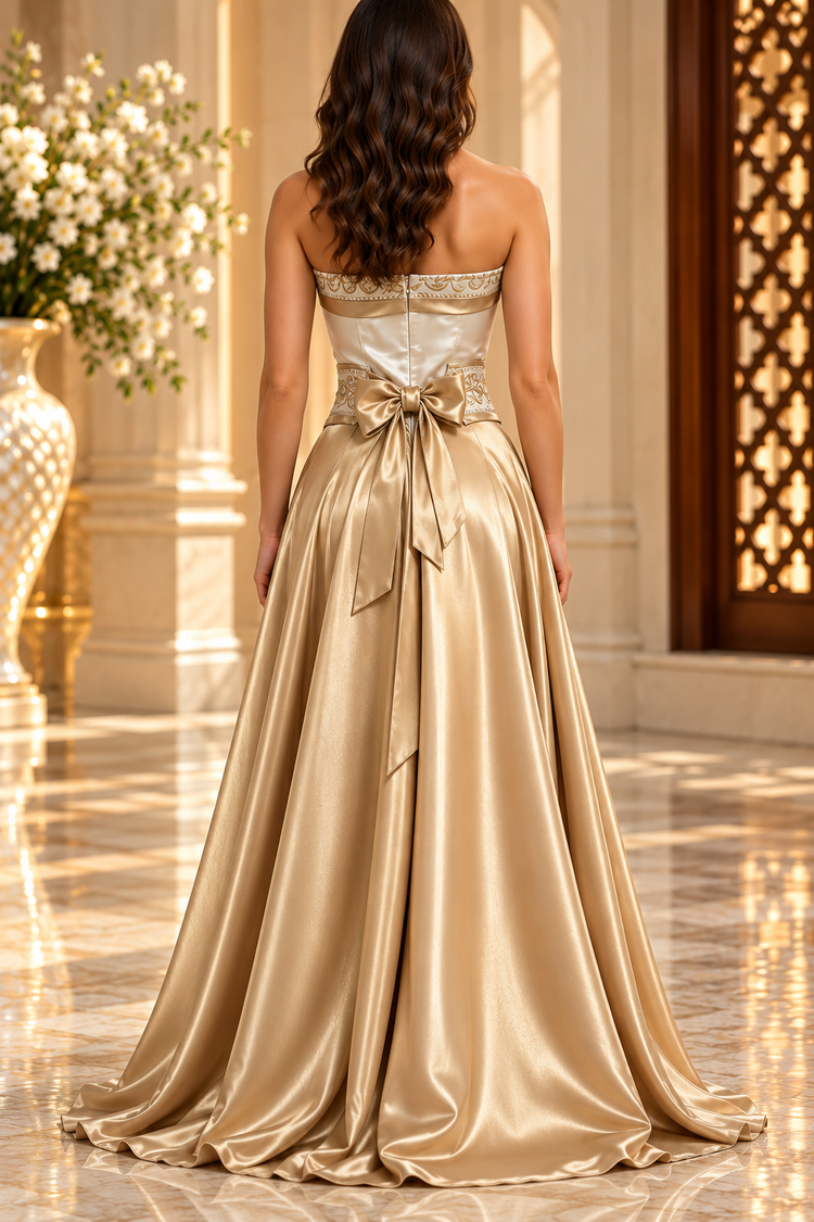 Golden Elegance Dress