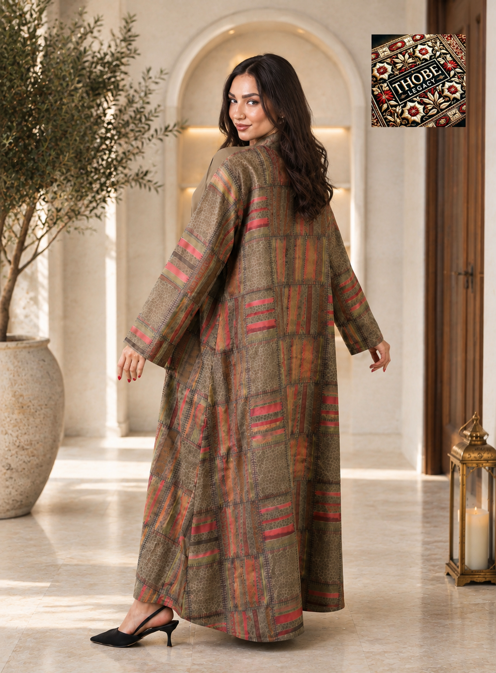 Mosaic Abaya Olive
