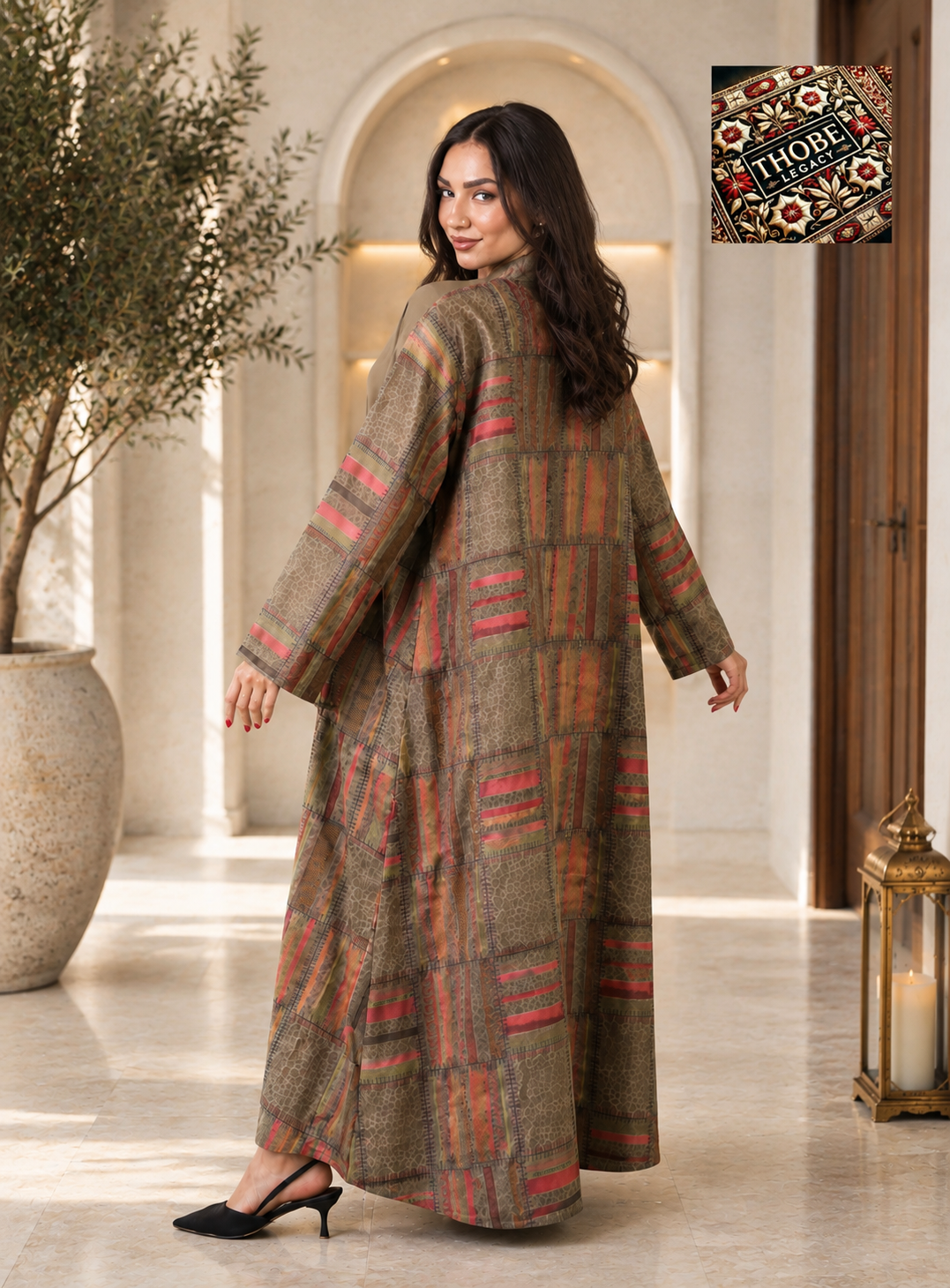 Mosaic Abaya Olive