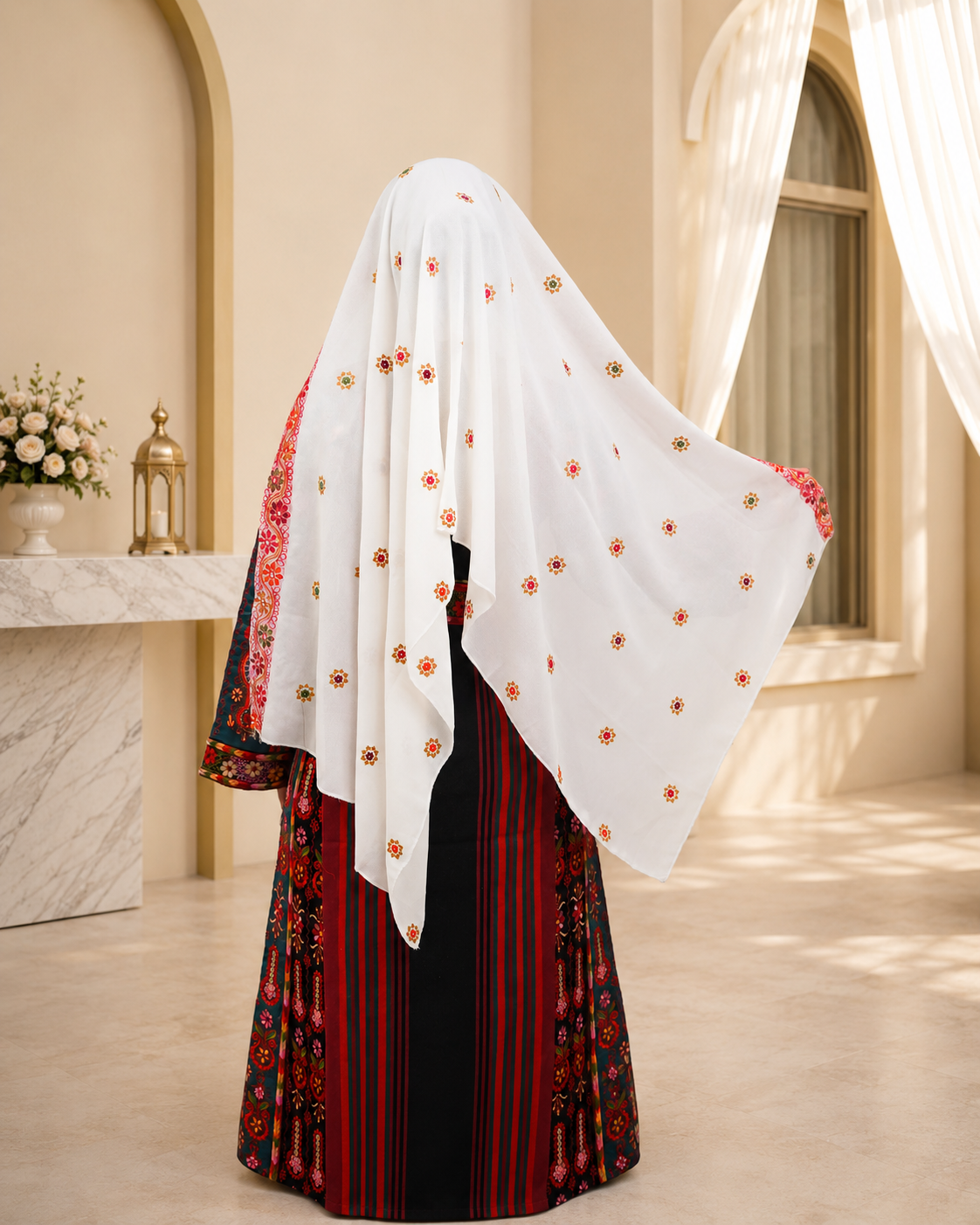 Fulla Embroidered Veil