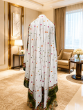 Embroidered Fringe Shawl/Khirka