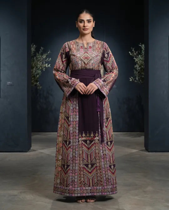 Jawaher Thobe Eggplant