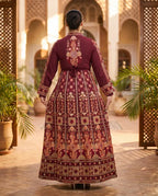 Qaftan Rawiya Burgundy