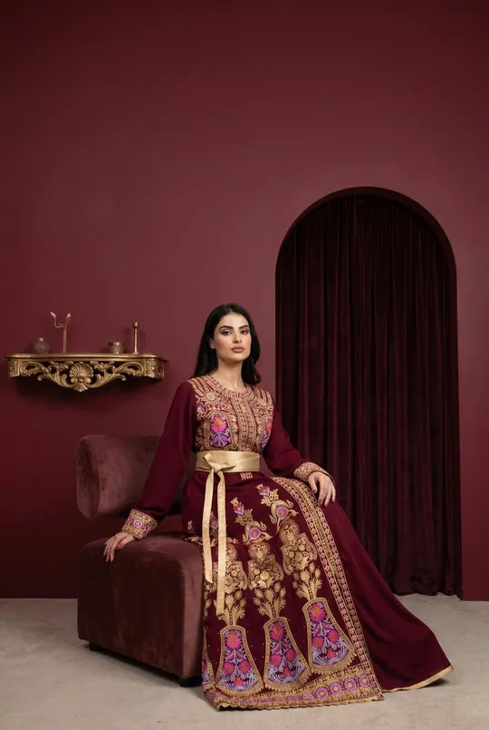Qaftan Tulip Burgundy