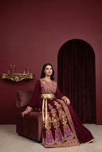 Qaftan Tulip Burgundy