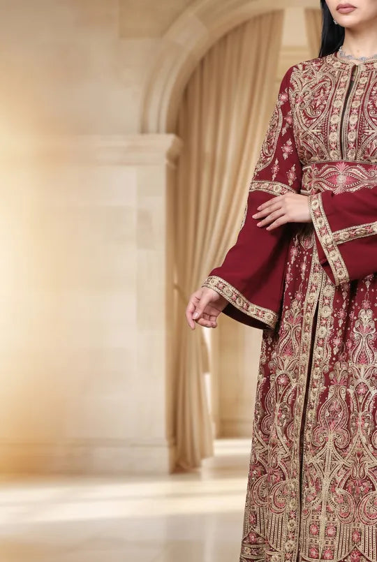 Qaftan Almond Burgundy
