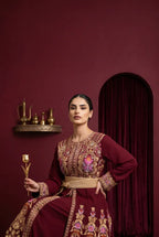 Qaftan Tulip Burgundy