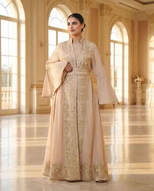 Thurayya Abaya Beige