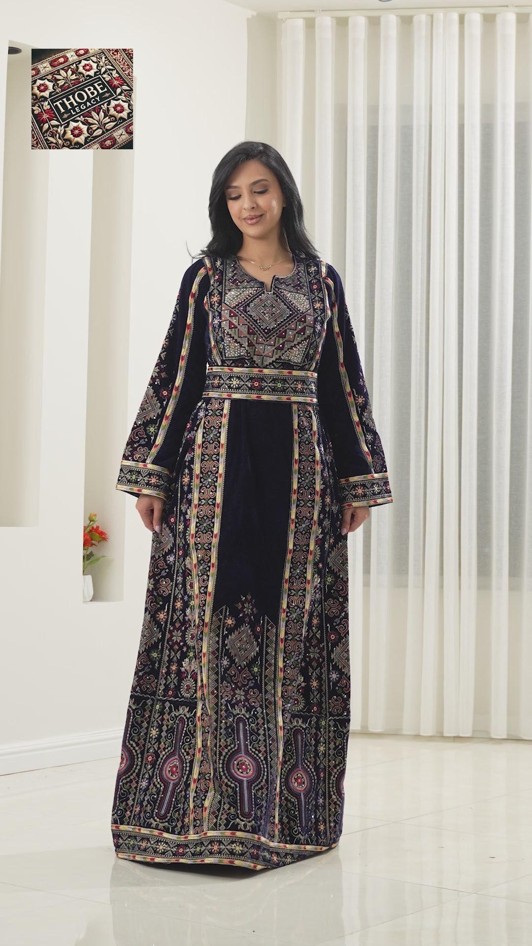 Lujain Velvet Thobe